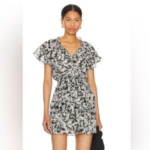 MISA LOS ANGELES Natalia Dress in Tonal Abstract